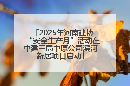 2025年河南建协“安全生产月”活动在中建三局中原公司滨河新居项目启动